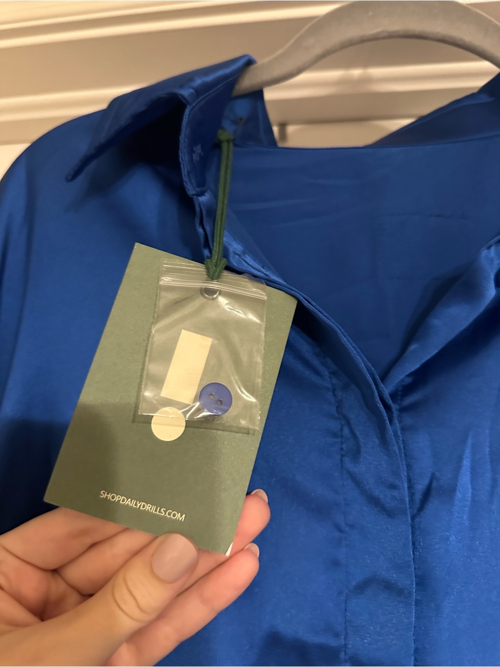 Daily Drills Royal Blue Silk Set